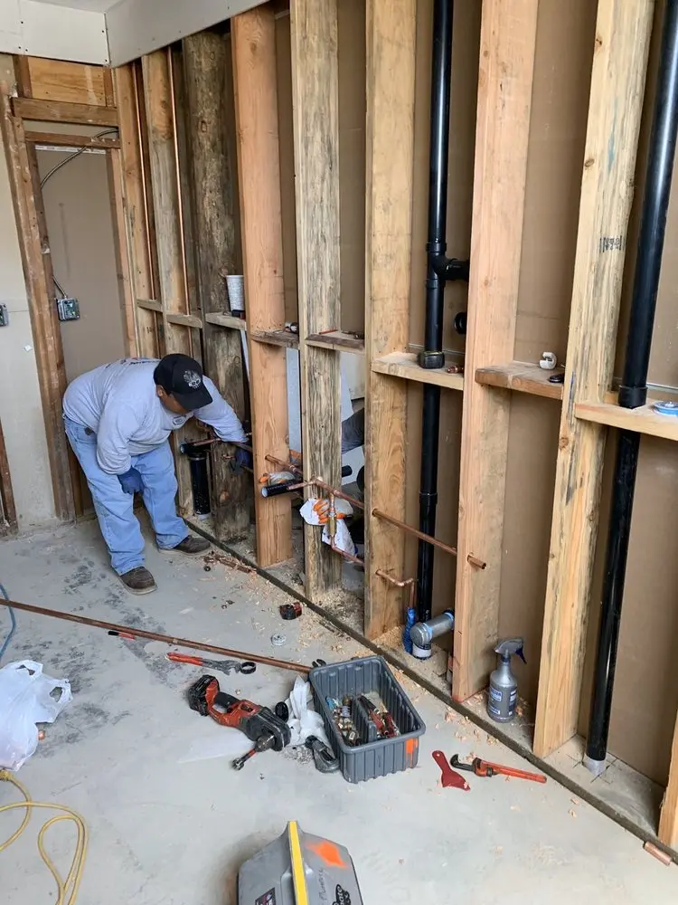 Commercial rough-in plumbing for Gas Line Repair in Heath